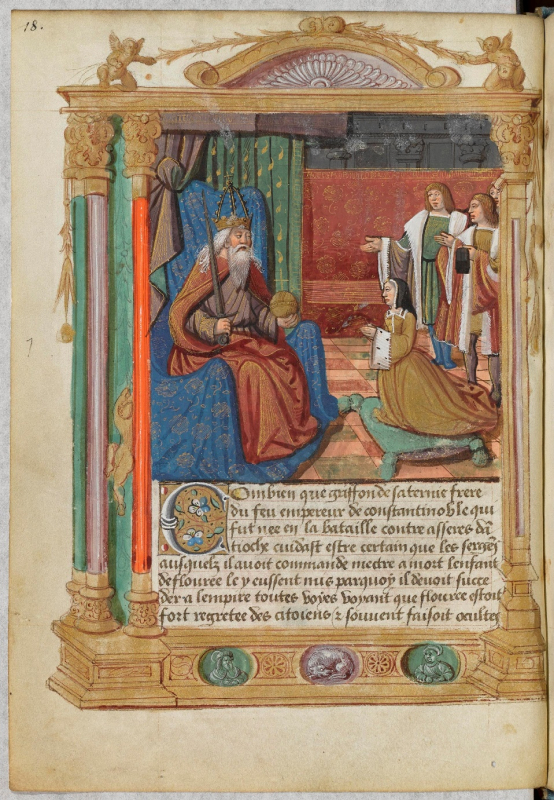 Illustration 3 : Le retour de Flore à la cour de son père