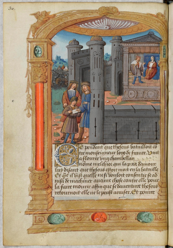 Illustration 5 : La visite de Melchior à Flore 