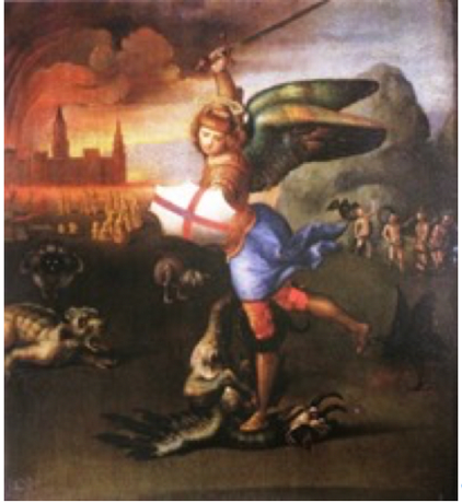 Figure 11 : Raphaël, Saint Michel contre le dragon, v. 1503-5