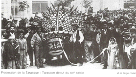 Figure 6 : Procession de la Tarasque, carte postale de 1905
